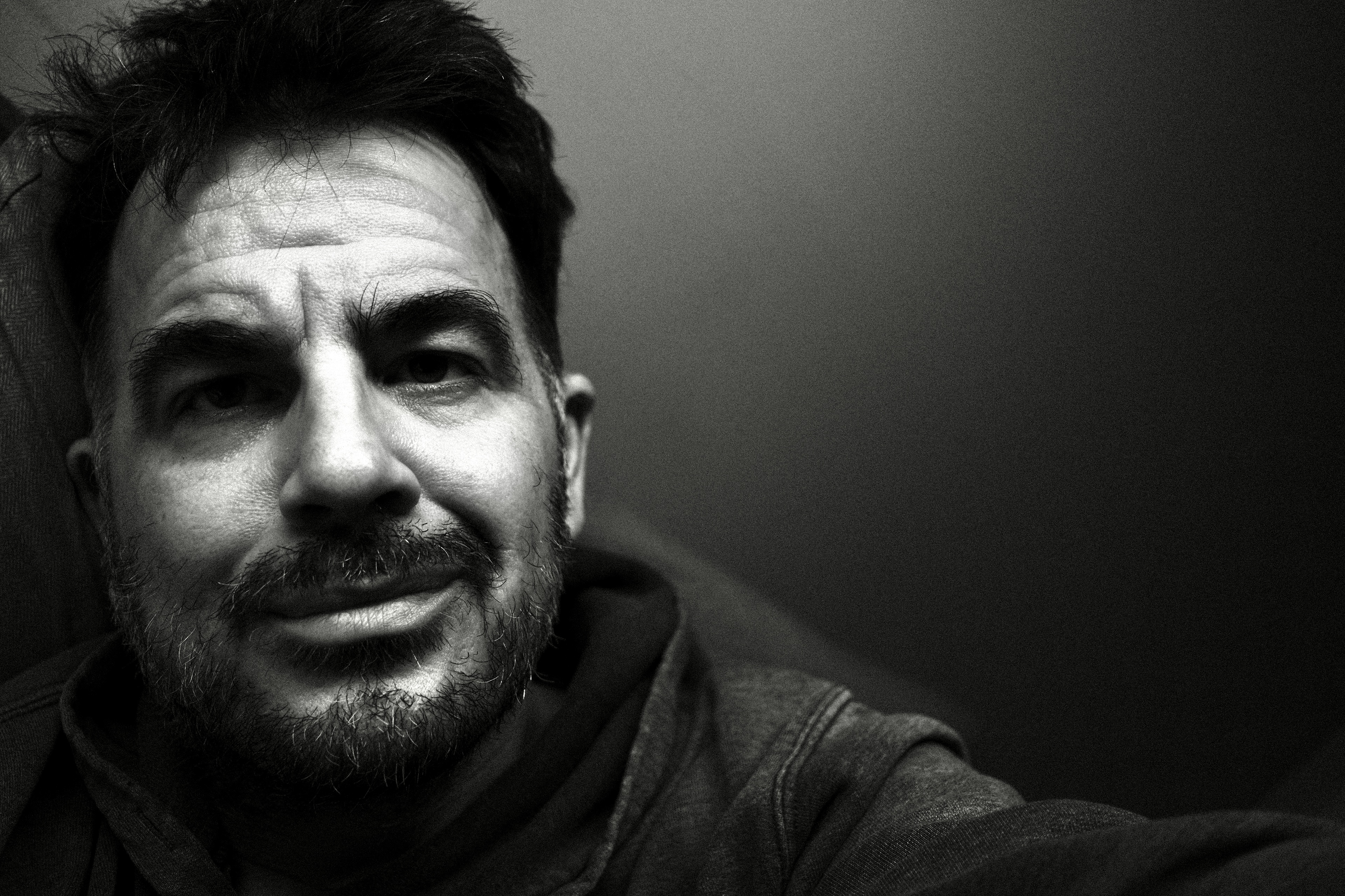Black and white portrait of Terry Wayne
